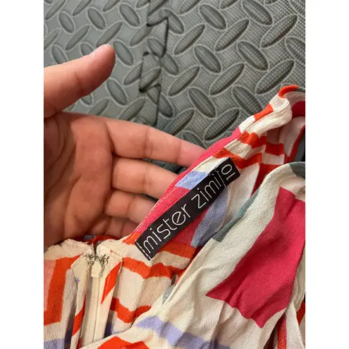 Mister Zimi Clover Jumpsuit Party Print Sleeveless‎ Wide Leg Size 10 Preowned thumbnail 10