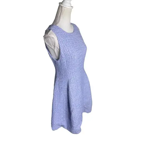 Emporio Armani Sleeveless Tweed Dress Blue Womens Size IT 44 US 8