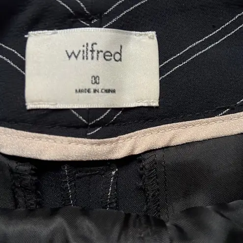 Wilfred Aritzia  Modesto Navy Pinstripe Pants 00