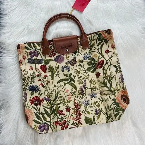 Signare Morning Garden Fold Away Bag Green