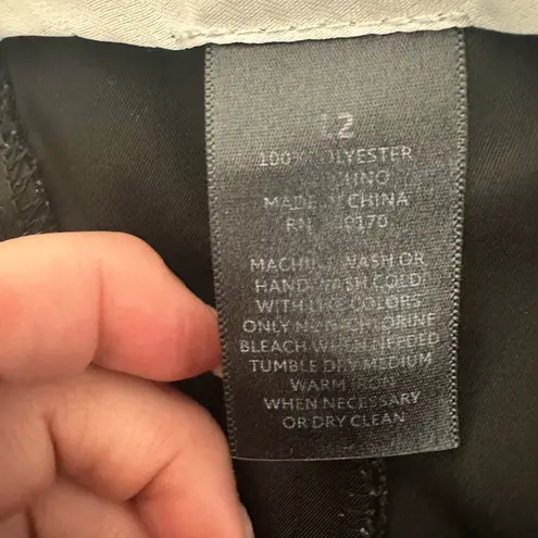 Sandro Studio Black Classic Minimalist Basic Mid Rise Dress Pants Size 12