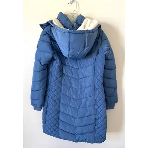 Kenneth Cole  Parka Puffer Jacket Blue Size Small NEW