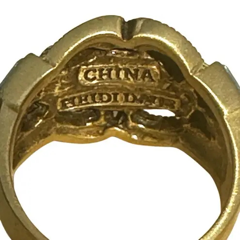 Heidi Daus Aqua Baguette Crystal Statement Ring