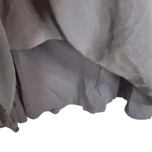 Thalia Sodi Thalia & Sodi Womens Flowy Vneck Tie Arms Grey Blouse Size XXL Career Wear