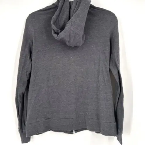 Vintage Y2K Harley Davidson Women Gray Full Zip Hoodie Sweatshirt Medium Flames