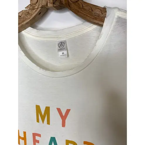 Alternative Apparel My Heart Belongs To Kansas City Graphic T Shirt Sz Medium