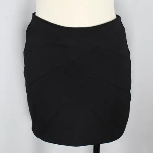 NWT Classic Black Mini Skirt With Detailing Design Goth Aesthetic Date Medium