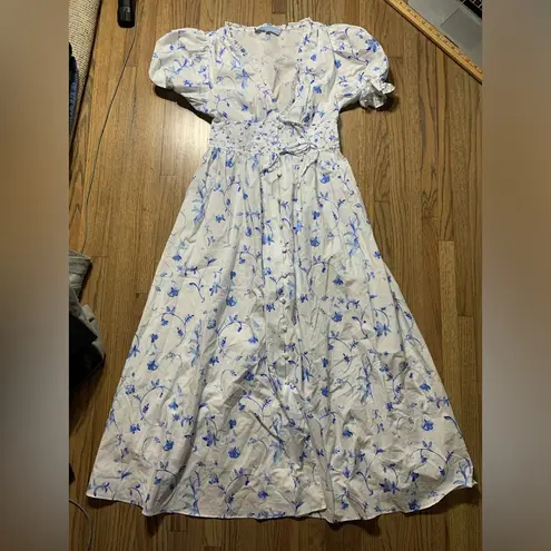 Hill House Sabrina floral botanical dress XS Sundress