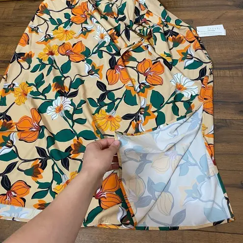 Eloquii  Tropical Floral Skirt