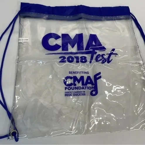 None CMA Fest Clear Backpack Tote Bag plastic vinyl