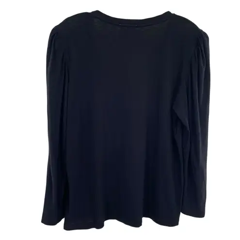 Sundry Cotton Puff Sleeve Top in Black