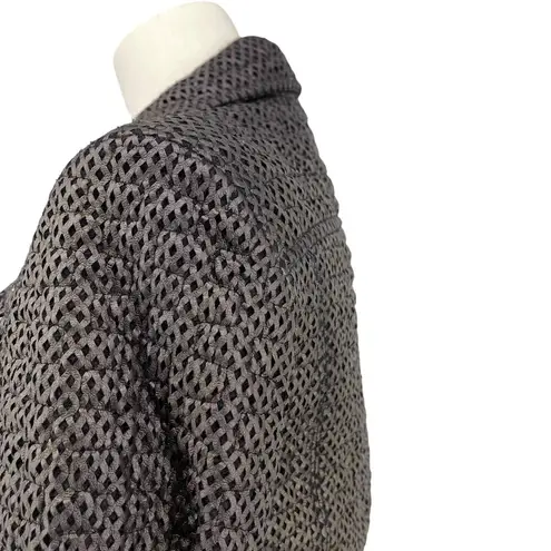 IRO Camy Moto Jacket Perforated Metallic Brown & Black Size EU 38 - Image 10