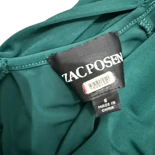 Zac Posen Off Shoulder Wrapped Around Gown in Green, Size US 6