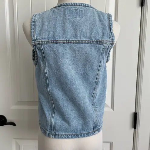 Velvet Heart Denim Light Wash Vest - Size M