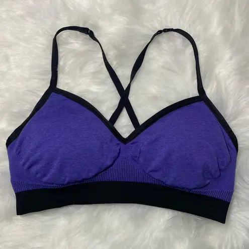 Lululemon  Hold Your Om Bra II Heathered Iris Flower Size XXS