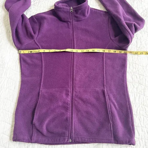 Bass Pro Shops Bass Pro Purple Full-Zip Womens Fleece Jacket Size M Outdoor Cozy Vintage Comfy