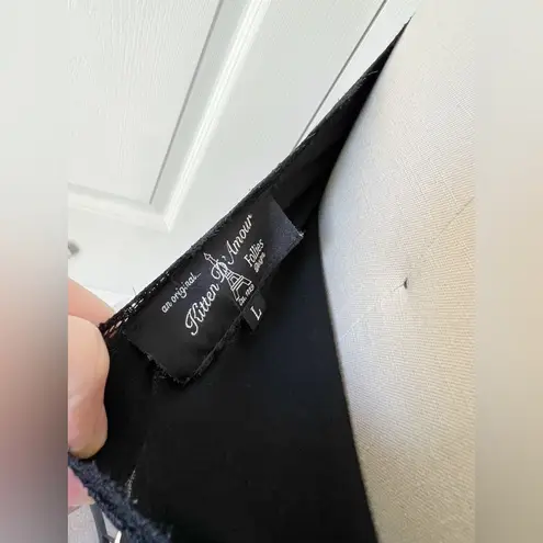 Kitten D’Amour Follies Singlet Camisole in Black Size L