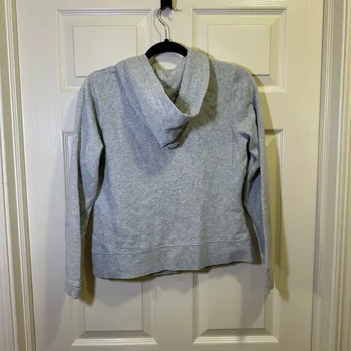 Harley Davidson Full Zip Up Hooded Sweatshirt Sz Medium Gray Rhinestone Pockets