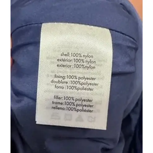 We Wore What NWT Long Sleeve Zip Off Sleeve Puffer Jacket Vest Zip Up Navy Blue S