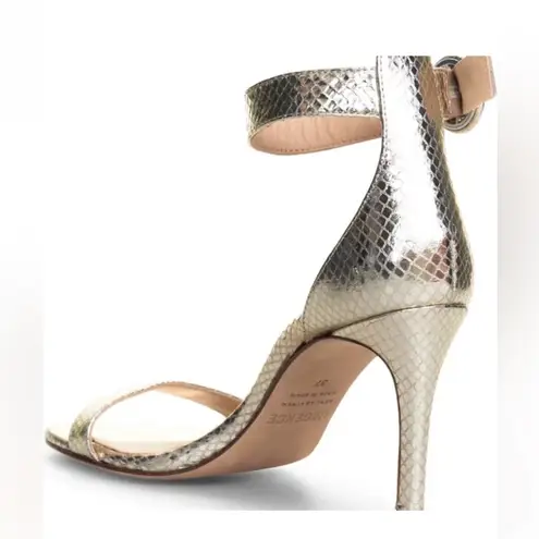 L'Agence Giselle II Ankle Strap Sandal in Gold