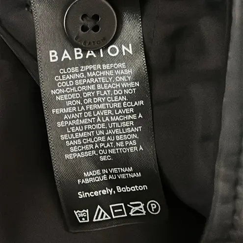 Babaton Aritzia Command High Rise Faux Leather Crop Black Pants Size 10