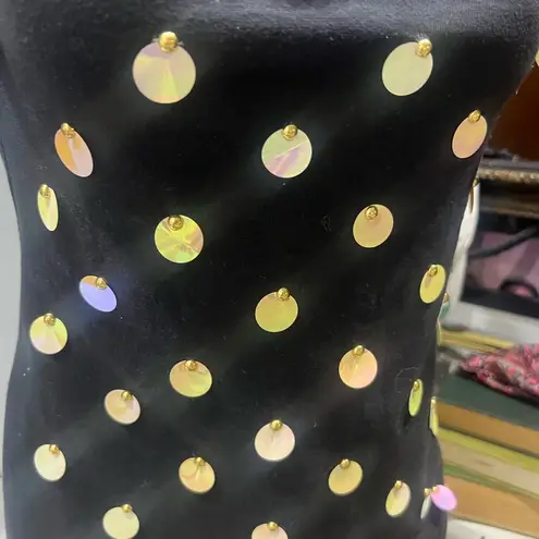 Vintage jubilation California made the USA 80s disco top beaded sleeveless top Pink Size L