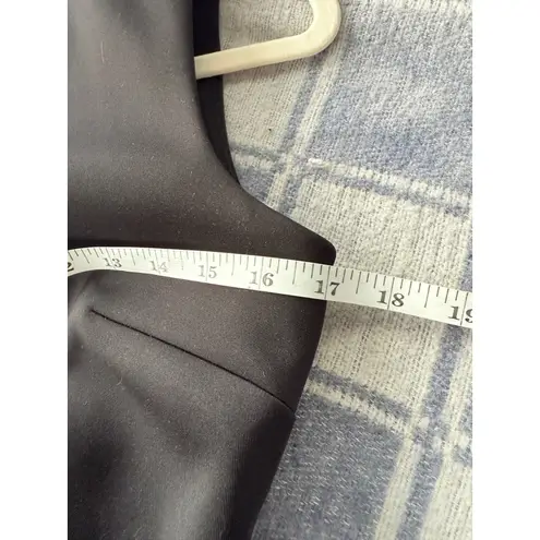 Calvin Klein A1 Calvin‎ Klein Sheath Dress Ruffle Neck Sleeveless Black Fitted Scuba