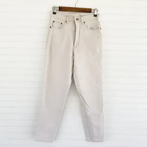 Bill Blass  Khaki Cream High Rise Straight Leg Jeans Women’s Size 7