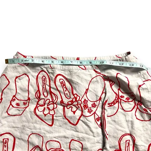 Ellen Tracy Linda allard vacation vibes wrap linen blend high waist skir…