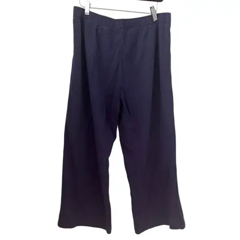 LAKE Wide Leg Lounge Pant in English Navy L Blue Size L