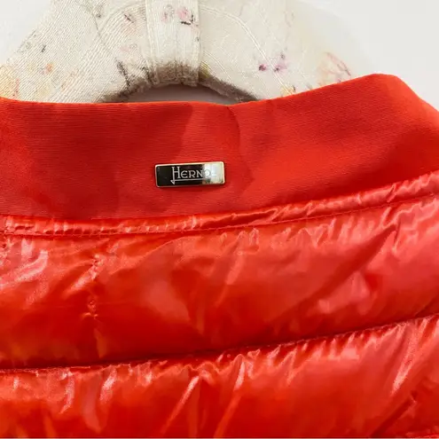 Herno women's ultralight lightweight down short jacket in rosso NEW