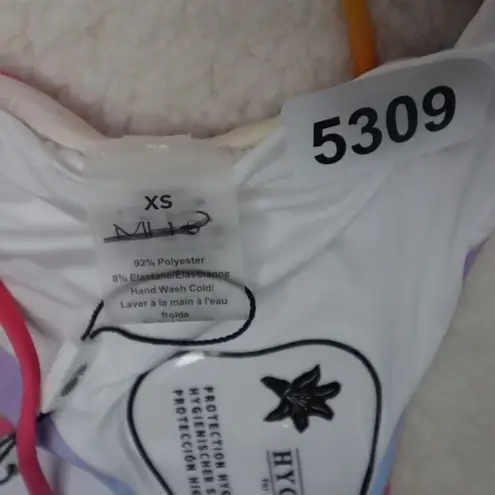 NEW Monica Hensen Beachwear MHB miami vice string bikini bottom, size XS Pink