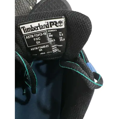 Timberland Pro Radius Composite Safety Toe Black/Aqua Women's Size 8 W