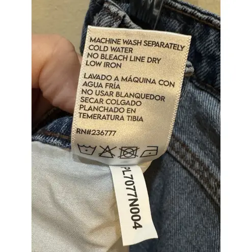 PTCL High Rise Laser Cut Heart Print Jeans Size 29 Blue