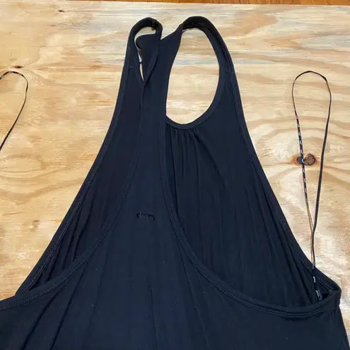 TKO Technical knockout TKO Racerback Top M Black Drawstring At The Waist 