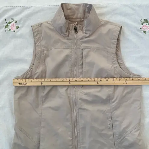 Orvis Tan zip-up vest size M