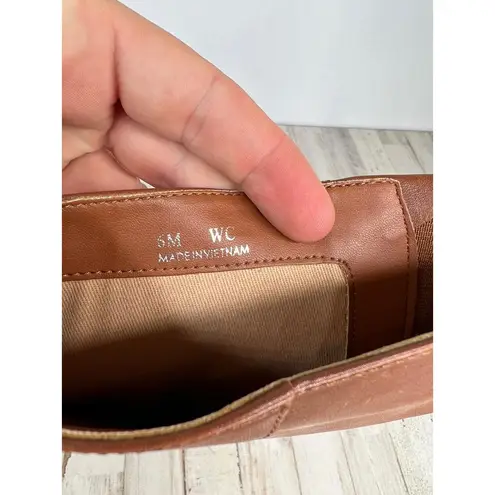 L. Paolo Boots Womens Size 6M Brown Riding Square Toe Block Heel Classic