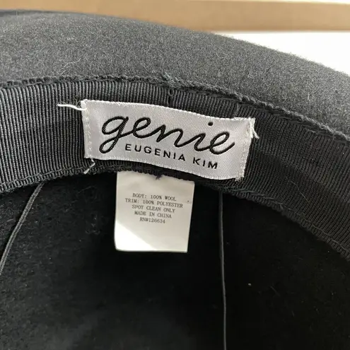 Genie by Eugenia Kim Wool Fedora Hat Black Womens Paisley Band White Outdoors