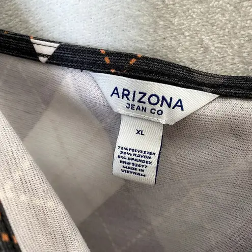Arizona Jeans Arizona Jean Co. Argyle Mini Tank Dress XL Gray Sleeveless Jumper Academia New
