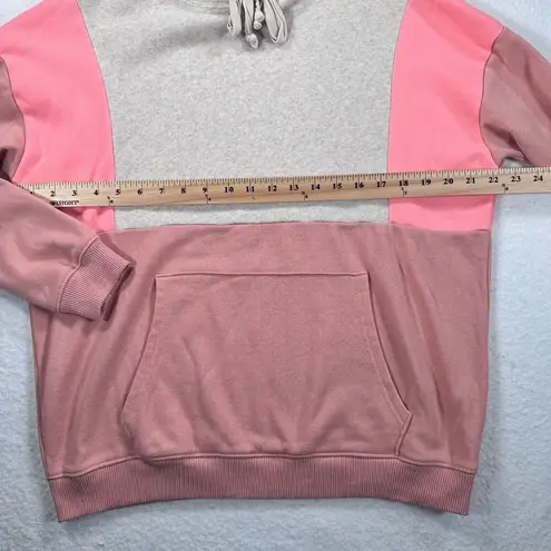 American Eagle  Sweatshirt Womens Size X-Small Pink Colorblock Jegging Fit Hoodie