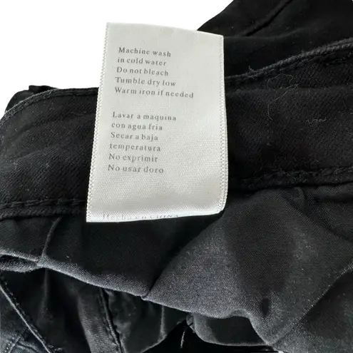 KanCan Black Denim Jean Shorts Distressed Cuffed Mid Rise 3 25