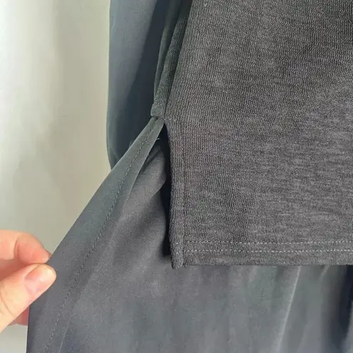 Lulu's Black Puff Sleeve Hi Low Dressy Sweater Blouse Size Small