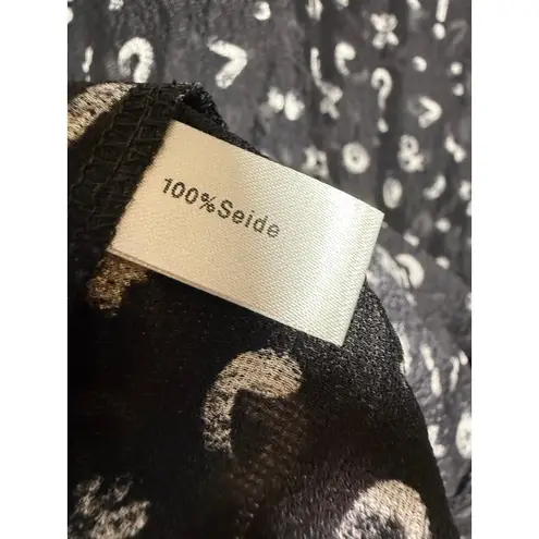 NWT Maison Common Silk Blouse Sz. 40 (US 8) Black