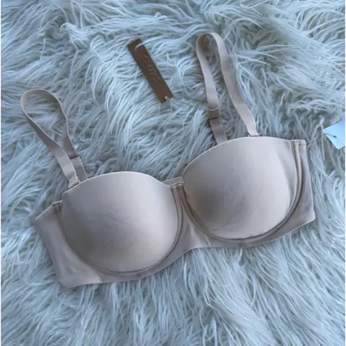 SKIMS Fits Everybody Strapless Bra Sand Size 38C
