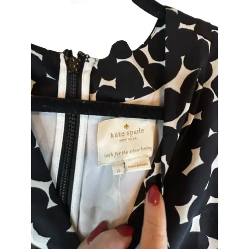 Kate Spade Ink Blot Silk Dress - Size 12