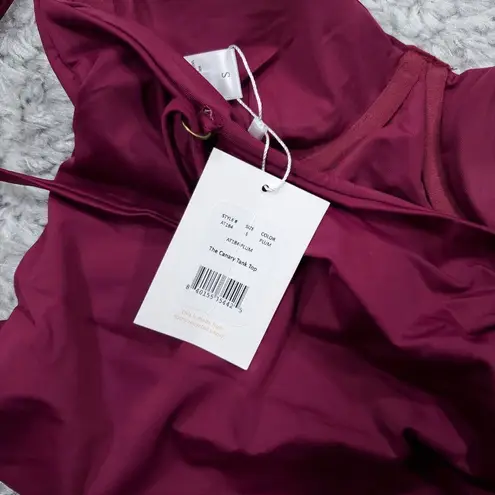 ANDIE Swim Canary Tank Top Tankini Swimsuit Plum Purple Size Small Underwire