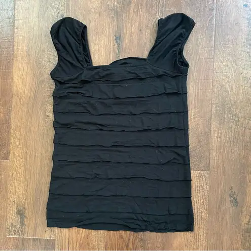 Max Studio  black tank top, size L