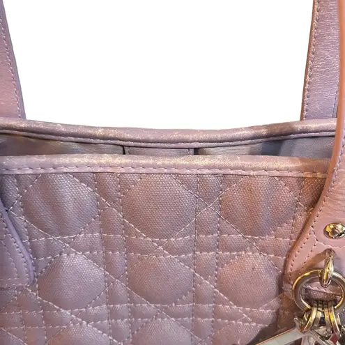 Christian Dior  Purple Lavender Panarea Tote Purse Authentic