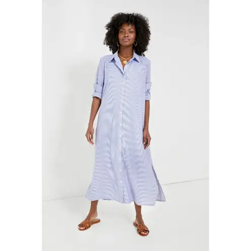 NWT Tuckernuck POMANDER PLACE Griffin in Blue Stripe Maxi Shirt Dress S