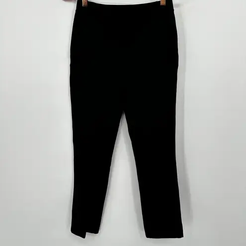 Quince Black Stretch Rayon Nylon Spandex Straight Leg Pants Women's Size S